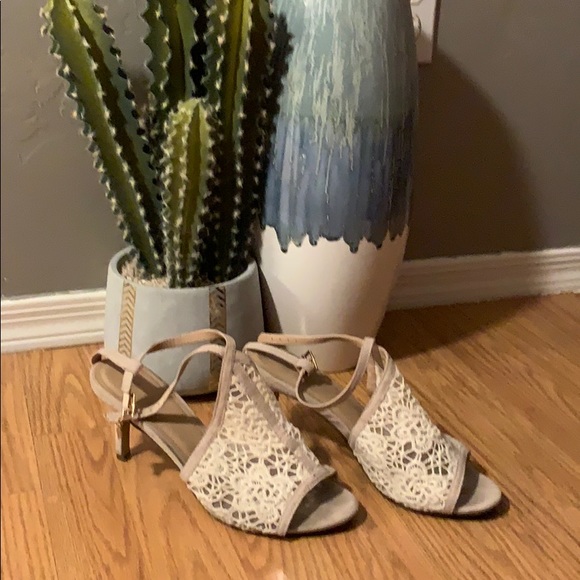 Shoes - Lace/macrame bootie sandals